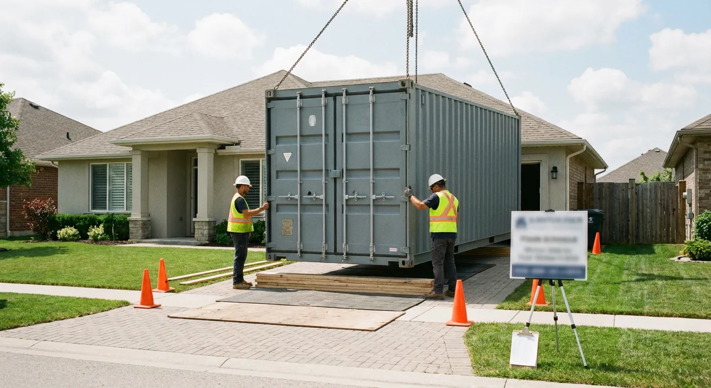 Safety inspection of dumpster placement site in Allentown, PA