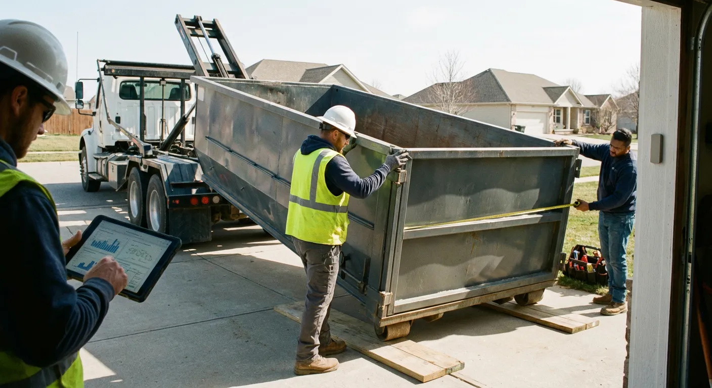 Roll-off dumpster dimensions and capacity guide in Allentown, PA