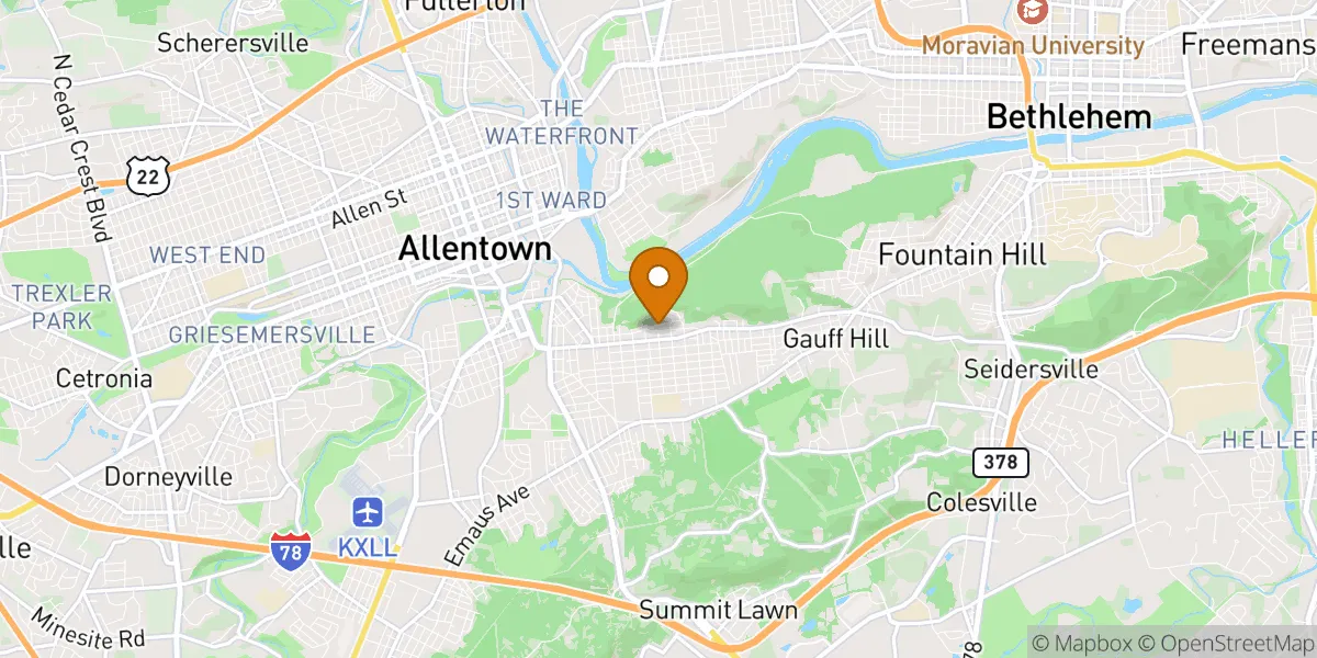 neighborhood map neighborhood map in Allentown, PA