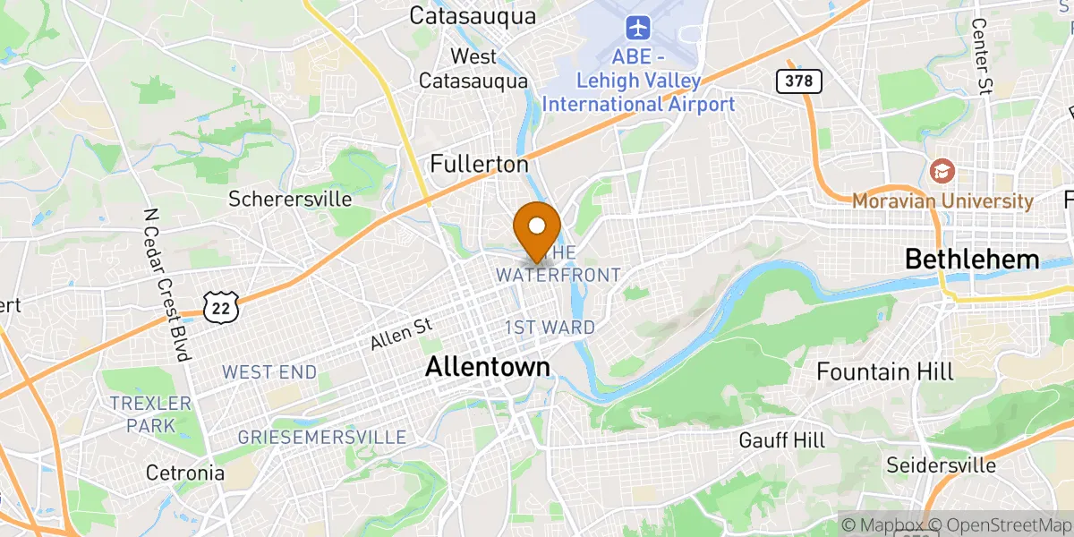 neighborhood map neighborhood map in Allentown, PA